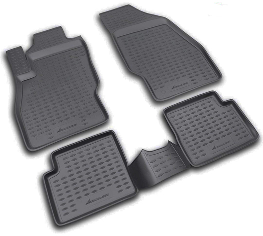 ΠΑΤΑΚΙΑ ΣΕ ΣΚΑΦΗ TPE ΛΑΣΤΙΧΟ ΓΙΑ OPEL CORSA D 09/2006-2014 / OPEL CORSA E 2014-2019  ΣΕ ΜΑΥΡΟ ΧΡΩΜΑ NOVLINE - 4 ΤΕΜ.