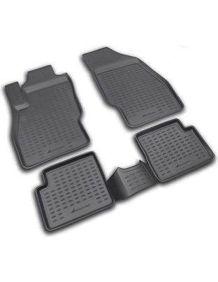 ΠΑΤΑΚΙΑ ΣΕ ΣΚΑΦΗ TPE ΛΑΣΤΙΧΟ ΓΙΑ OPEL CORSA D 09/2006-2014 / OPEL CORSA E 2014-2019  ΣΕ ΜΑΥΡΟ ΧΡΩΜΑ NOVLINE - 4 ΤΕΜ.