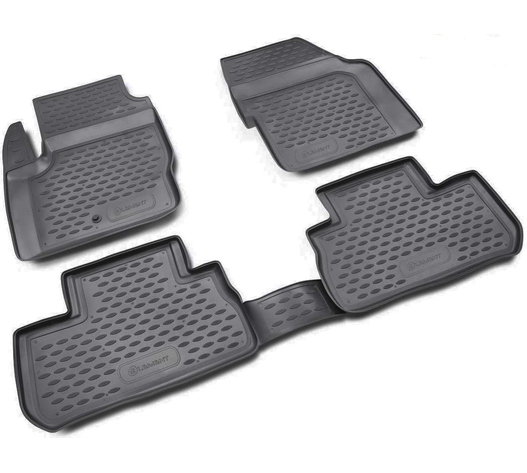 ΠΑΤΑΚΙΑ ΣΕ ΣΚΑΦΗ TPE ΛΑΣΤΙΧΟ ΓΙΑ LAND ROVER FREELANDER 2007-2013  ΣΕ ΜΑΥΡΟ ΧΡΩΜΑ NOVLINE - 4 ΤΕΜ.