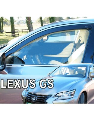 ΑΝΕΜΟΘΡΑΥΣΤΕΣ ΓΙΑ LEXUS GS IV 250 4D 2016+ ΖΕΥΓΑΡΙ ΑΥΤΟΚΙΝΗΤΟΥ ΑΠΟ ΕΥΚΑΜΠΤΟ ΦΙΜΕ ΠΛΑΣΤΙΚΟ HEKO - 2 ΤΕΜ.