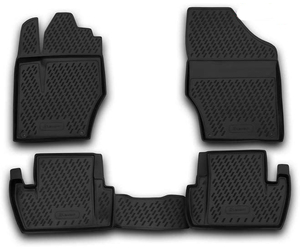 ΠΑΤΑΚΙΑ ΣΕ ΣΚΑΦΗ TPE ΛΑΣΤΙΧΟ ΓΙΑ PEUGEOT 107 / 308 07/2005-2013  ΣΕ ΜΑΥΡΟ ΧΡΩΜΑ NOVLINE - 4 ΤΕΜ.