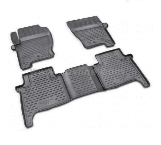 ΠΑΤΑΚΙΑ ΣΕ ΣΚΑΦΗ TPE ΛΑΣΤΙΧΟ ΓΙΑ LAND ROVER RANGE ROVER SPORT 2005-2012  ΣΕ ΜΑΥΡΟ ΧΡΩΜΑ NOVLINE - 4 ΤΕΜ.