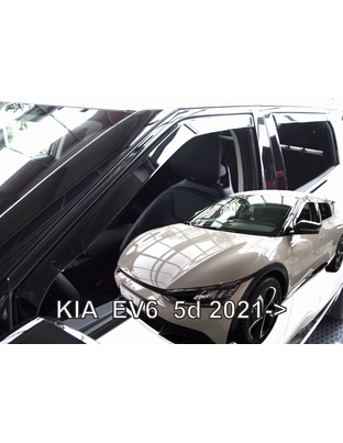 ΑΝΕΜΟΘΡΑΥΣΤΕΣ ΓΙΑ KIA EV6 5D 2021+ ΣΕΤ ΑΥΤΟΚΙΝΗΤΟΥ ΑΠΟ ΕΥΚΑΜΠΤΟ ΦΙΜΕ ΠΛΑΣΤΙΚΟ HEKO - 4 ΤΕΜ.