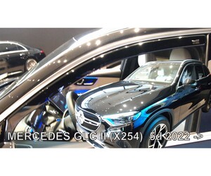 ΑΝΕΜΟΘΡΑΥΣΤΕΣ ΓΙΑ MERCEDES GLC X254 5D 2022+ - ΖΕΥΓΑΡΙ ΑΥΤΟΚΙΝΗΤΟΥ ΑΠΟ ΕΥΚΑΜΠΤΟ ΦΙΜΕ ΠΛΑΣΤΙΚΟ HEKO - 2 ΤΕΜ.