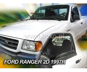 ΑΝΕΜΟΘΡΑΥΣΤΕΣ ΓΙΑ FORD RANGER PICK UP I 2D 1987-1997 / MAZDA B2500 PICKUP 1994-1997  ΖΕΥΓΑΡΙ ΑΠΟ ΕΥΚΑΜΠΤΟ ΦΙΜΕ ΠΛΑΣΤΙΚΟ HEKO - 2 ΤΕΜ.