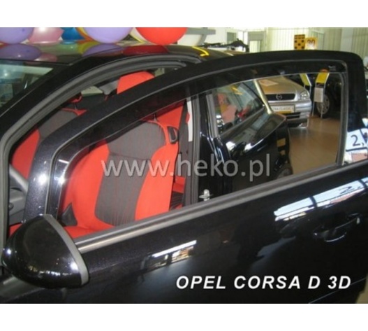 ΑΝΕΜΟΘΡΑΥΣΤΕΣ ΓΙΑ OPEL CORSA D/E 3D 09/2006-2014 ΖΕΥΓΑΡΙ ΑΠΟ ΕΥΚΑΜΠΤΟ ΦΙΜΕ ΠΛΑΣΤΙΚΟ HEKO - 2 ΤΕΜ.