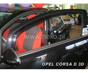 ΑΝΕΜΟΘΡΑΥΣΤΕΣ ΓΙΑ OPEL CORSA D/E 3D 09/2006-2014 ΖΕΥΓΑΡΙ ΑΠΟ ΕΥΚΑΜΠΤΟ ΦΙΜΕ ΠΛΑΣΤΙΚΟ HEKO - 2 ΤΕΜ.