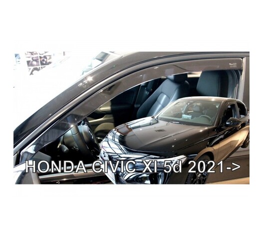 ΑΝΕΜΟΘΡΑΥΣΤΕΣ ΓΙΑ HONDA CIVIC XI 4/5D 2021+ ΣΕΤ ΑΥΤΟΚΙΝΗΤΟΥ ΑΠΟ ΕΥΚΑΜΠΤΟ ΦΙΜΕ ΠΛΑΣΤΙΚΟ HEKO - 4 ΤΕΜ.