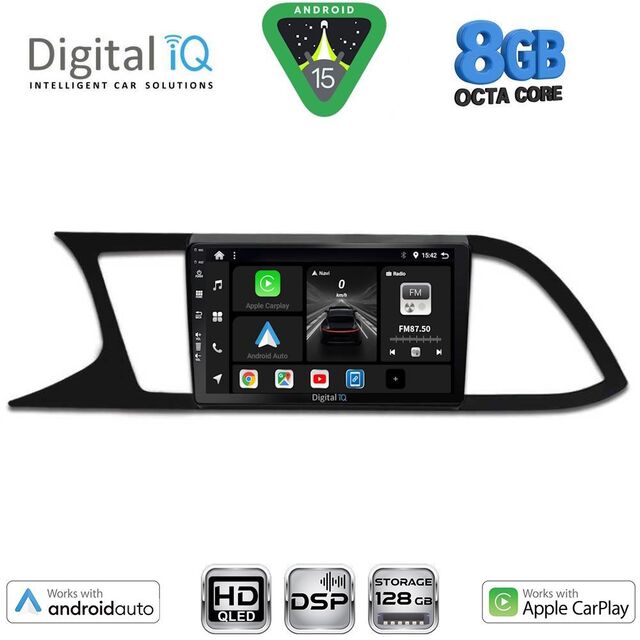 DIGITAL IQ BXF 7575_CPAA (9inc) MULTIMEDIA TABLET for SEAT LEON mod. 2012-2021