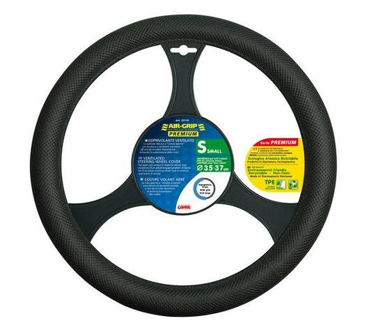 Lampa Κάλυμμα Τιμονιού Αυτοκινήτου Air-Grip Premium 35-37εκ. Άοσμο Πλεκτό Αντιιδρωτικό με αεριζόμενες κυψέλες Μαύρο - 1 τεμ (L3311.0)