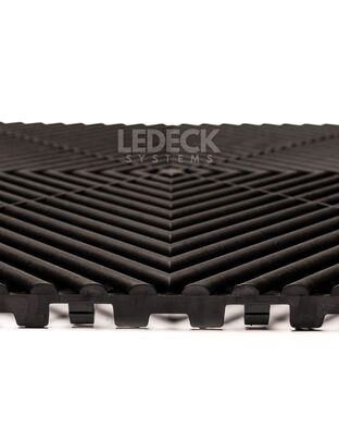 DIGITAL IQ PLASTIC FLOOR TILES 6TEM (BLACK)