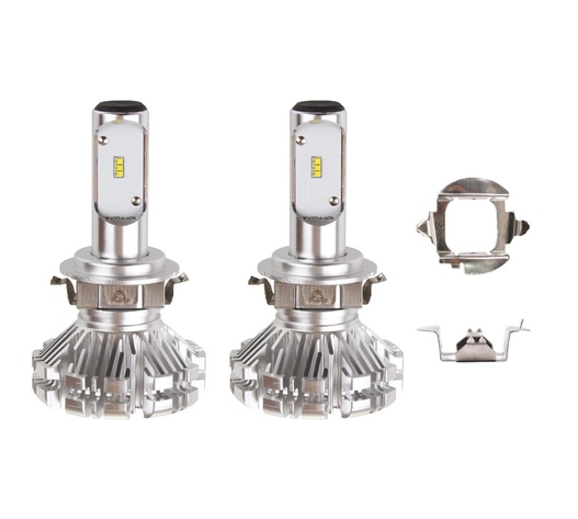 Amio - Λαμπτήρες SX SERIES τύπου H7-6 τάση λειτουργίας 6/12V απόδοσης 40W 6000K 3200lm με ενσωματωμένη ψύκτρα για Επιβατικά Αυτοκίνητα και Μοτοσυκλέτες - 2 τεμ. (01065/AM)