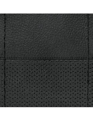 Lampa Κάλυμμα Τιμονιού Αυτοκινήτου Sport Leather Top Grip Δετό 37-39εκ. Λείο & Διάτρητο Γνήσιο Δέρμα Μαύρο με Μαύρη Ραφή 1-τεμ. (L3299.8)