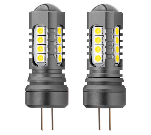 Amio - ΛΑΜΠΑΚΙΑ HP24W 12/24V 18xSMD 3030 LED ΛΕΥΚΑ CAN-BUS - 2 TEM. (02803/AM)