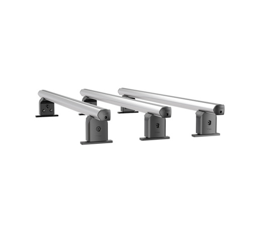 Πλήρες Σετ με Μπάρες Οροφής Αλουμινίου Airdyn B 165 cm και Άκρα Τοποθέτησης για Επαγγελματικά Οχήματα και Van Menabo - 3 τεμ.