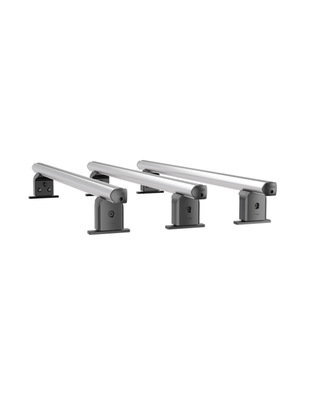 Πλήρες Σετ με Μπάρες Οροφής Αλουμινίου Airdyn B 165 cm και Άκρα Τοποθέτησης για Επαγγελματικά Οχήματα και Van Menabo - 3 τεμ.