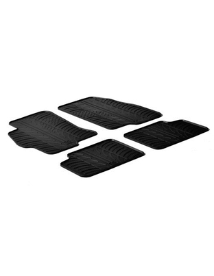 LAMPA - ΠΑΤΑΚΙΑ ΑΥΤΟΚΙΝΗΤΟΥ ΑΠΟ ΛΑΣΤΙΧΟ ΓΙΑ FIAT LINEA 01/2007-11/2014 ΣΕ ΜΑΥΡΟ ΧΡΩΜΑ ΧΩΡΙΣ ΚΟΥΜΠΩΜΑΤΑ - 4 ΤΕΜ.