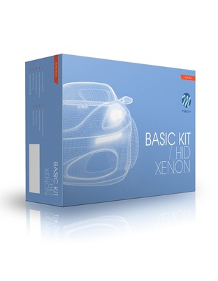 KIT ΛΑΜΠΑ XENON H4-3 6000K - BASIC BALLAST 12V