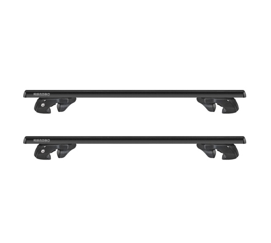 ΜΠΑΡΕΣ ΟΡΟΦΗΣ ΑΛΟΥΜΙΝΙΟΥ SHERMAN XL BLACK 135 cm ΣΕ ΜΑΥΡΟ ΧΡΩΜΑ ΓΙΑ ΟΡΟΦΗ ΜΕ RAISED RAILS MENABO - 2 ΤΕΜ.