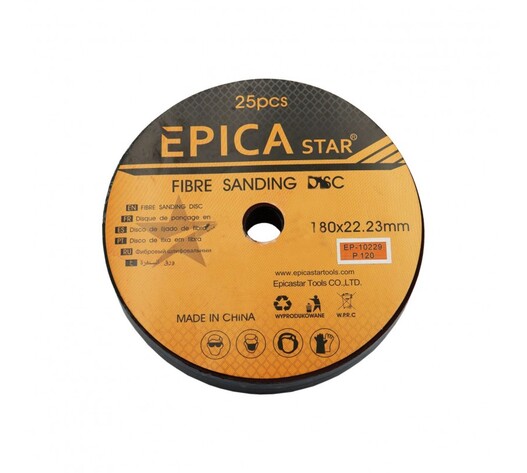 ΓΥΑΛΟΧΑΡΤΟ ΔΙΣΚΟΣ P120 180x22.23mm 1ΤΜΧ EPICA STAR EP-10229