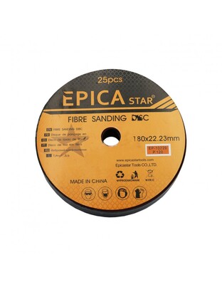 ΓΥΑΛΟΧΑΡΤΟ ΔΙΣΚΟΣ P120 180x22.23mm 1ΤΜΧ EPICA STAR EP-10229