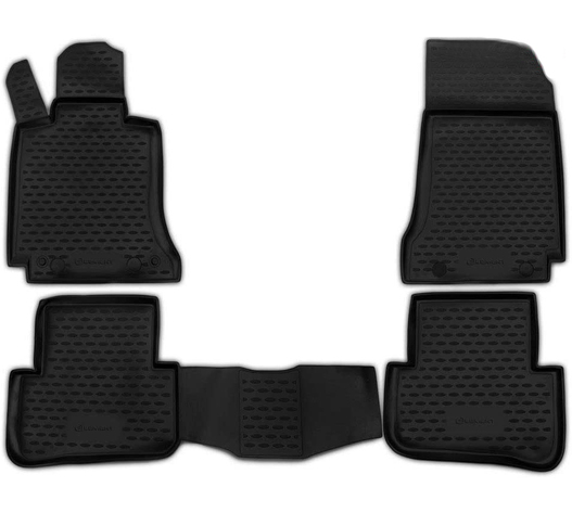 ΠΑΤΑΚΙΑ ΣΕ ΣΚΑΦΗ TPE ΛΑΣΤΙΧΟ ΓΙΑ MERCEDES C CLASS W204 2007-2014  ΣΕ ΜΑΥΡΟ ΧΡΩΜΑ NOVLINE - 4 ΤΕΜ.