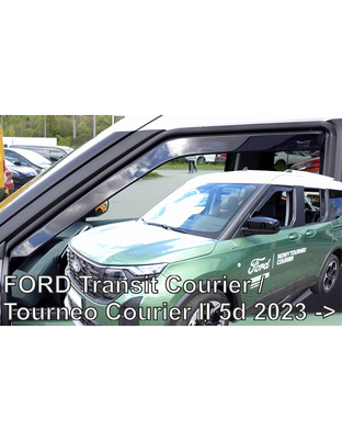 ΑΝΕΜΟΘΡΑΥΣΤΕΣ ΓΙΑ FORD TRANSIT COURIER / TOURNEO COURIER 5D 2023+ ΖΕΥΓΑΡΙ ΑΠΟ ΕΥΚΑΜΠΤΟ ΦΙΜΕ ΠΛΑΣΤΙΚΟ HEKO - 2 ΤΕΜ.