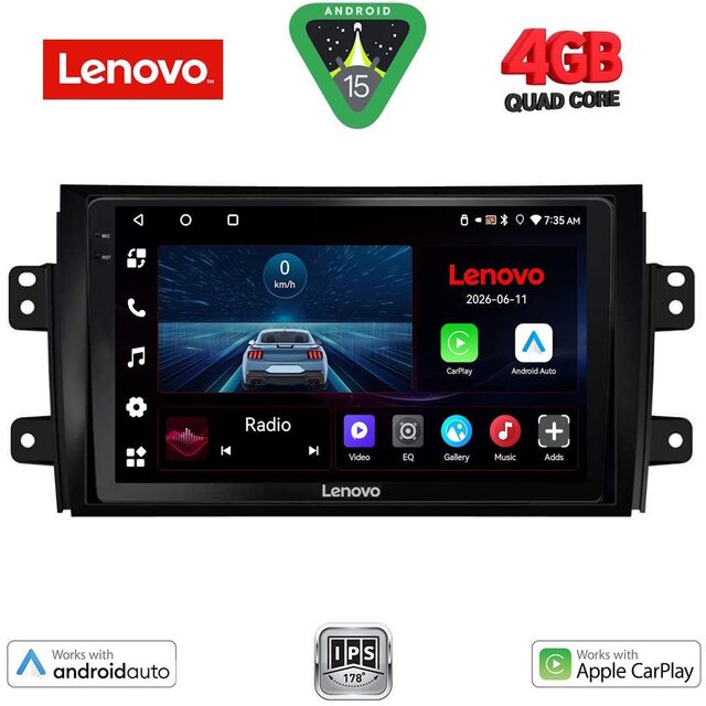 LENOVO LVE 8688_CPAA (9inc) MULTIMEDIA TABLET for FIAT SEDICI – SUZUKI SX4 mod. 2005-2013