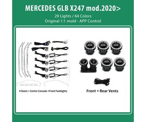 DIQ AMBIENT 8176 GLB C - ΒΕΝΖ GLB (X247) (Digital iQ Ambient Light for Mercedes GLB (X247) mod. 2020> with 29 Lights)