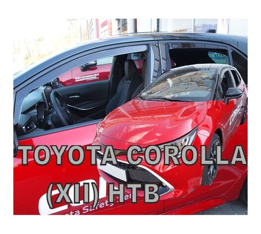 ΑΝΕΜΟΘΡΑΥΣΤΕΣ ΓΙΑ TOYOTA COROLLA XII 5D HTB 2018+ ΣΕΤ ΑΥΤΟΚΙΝΗΤΟΥ ΑΠΟ ΕΥΚΑΜΠΤΟ ΦΙΜΕ ΠΛΑΣΤΙΚΟ HEKO - 4 ΤΕΜ.