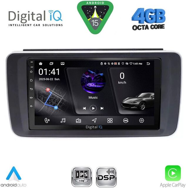 DIGITAL IQ RSG 6473_CPA (9inc) MULTIMEDIA TABLET for NISSAN LEAF mod. 2018-2026