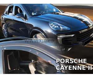 Heko - Ανεμοθραύστες Παραθύρων Για Porsche Cayenne (92A) 2010 > 2017 5πορτο υλικό Acrylic Χρώμα Φιμέ - 2 τεμ. (ΑΝΕΜ.26303)