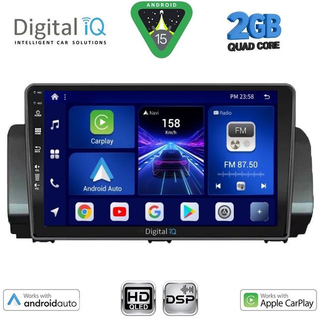 DIGITAL IQ BXC 3109A_CPAA (10inc) MULTIMEDIA TABLET for DACIA LOGAN - SANDERO - JOGGER mod. 2020-2026