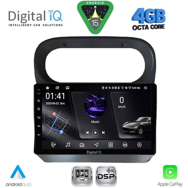 DIGITAL IQ RSG 6559_CPA (9inc) MULTIMEDIA TABLET for RENAULT TWINGO mod. 2007-2014