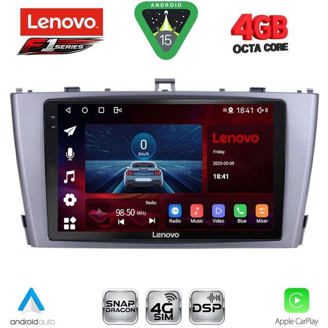 LENOVO SSQ 9705SL_CPA (9inc) MULTIMEDIA TABLET for TOYOTA AVENSIS (T27) mod. 2009-2015 (SILVER)