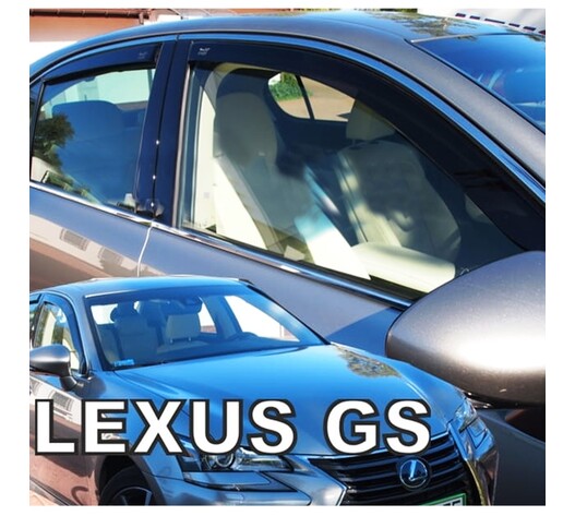 ΑΝΕΜΟΘΡΑΥΣΤΕΣ ΓΙΑ LEXUS GS IV 250 4D 2016+ ΣΕΤ ΑΥΤΟΚΙΝΗΤΟΥ ΑΠΟ ΕΥΚΑΜΠΤΟ ΦΙΜΕ ΠΛΑΣΤΙΚΟ HEKO - 4 ΤΕΜ.