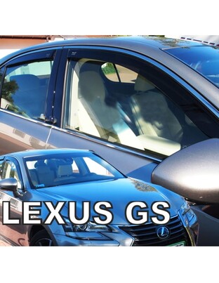 ΑΝΕΜΟΘΡΑΥΣΤΕΣ ΓΙΑ LEXUS GS IV 250 4D 2016+ ΣΕΤ ΑΥΤΟΚΙΝΗΤΟΥ ΑΠΟ ΕΥΚΑΜΠΤΟ ΦΙΜΕ ΠΛΑΣΤΙΚΟ HEKO - 4 ΤΕΜ.