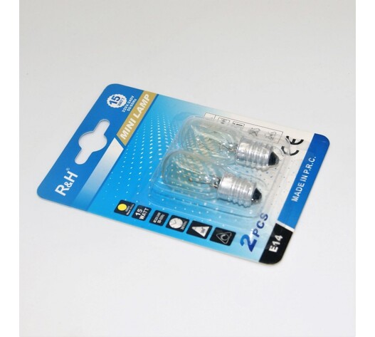 Mini ΛΑΜΠΑ DIMMER ΨΥΓΕΙΟΥ ΑΛΟΓΟΝΟΥ 2τμχ E14 15W 3500K LI-LA-6539