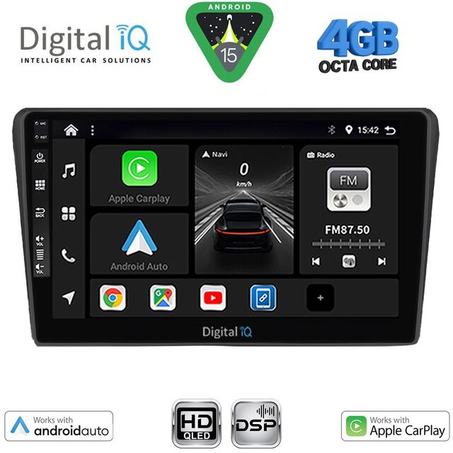 DIGITAL IQ BXF 16704BL_CPAA (9inc) MULTIMEDIA TABLET for TOYOTA AVENSIS (T25) mod. 2003-2009 (BLACK)