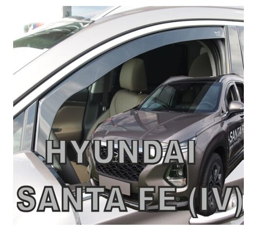 ΑΝΕΜΟΘΡΑΥΣΤΕΣ ΓΙΑ HYUNDAI SANTA FE IV 5D 2018+ ΖΕΥΓΑΡΙ ΑΠΟ ΕΥΚΑΜΠΤΟ ΦΙΜΕ ΠΛΑΣΤΙΚΟ HEKO - 2 ΤΕΜ.
