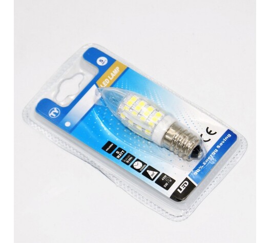 LED ΛΑΜΠΑ E14 5W/400Lm/6000K C37-5W-W