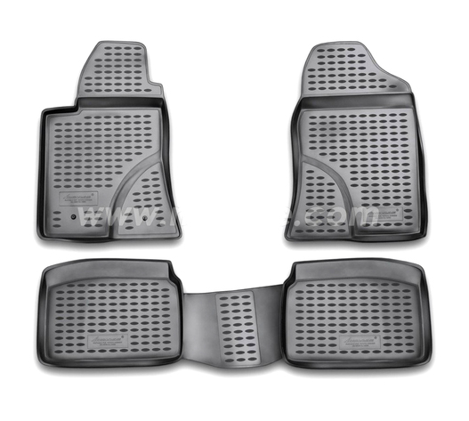 ΠΑΤΑΚΙΑ ΣΕ ΣΚΑΦΗ TPE ΛΑΣΤΙΧΟ ΓΙΑ TOYOTA AVENSIS 04/2003-2009  ΣΕ ΜΑΥΡΟ ΧΡΩΜΑ NOVLINE - 4 ΤΕΜ.