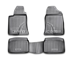 ΠΑΤΑΚΙΑ ΣΕ ΣΚΑΦΗ TPE ΛΑΣΤΙΧΟ ΓΙΑ TOYOTA AVENSIS 04/2003-2009  ΣΕ ΜΑΥΡΟ ΧΡΩΜΑ NOVLINE - 4 ΤΕΜ.