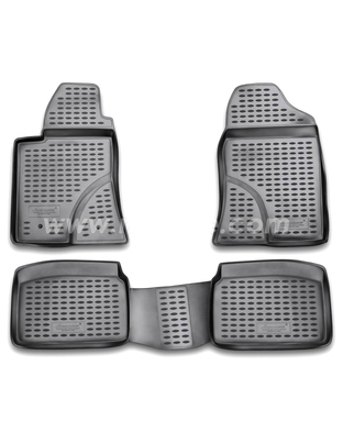 ΠΑΤΑΚΙΑ ΣΕ ΣΚΑΦΗ TPE ΛΑΣΤΙΧΟ ΓΙΑ TOYOTA AVENSIS 04/2003-2009  ΣΕ ΜΑΥΡΟ ΧΡΩΜΑ NOVLINE - 4 ΤΕΜ.