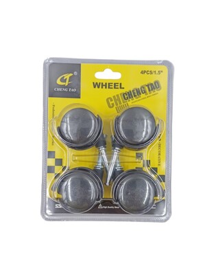 CHENG TAO ΠΛΑΣΤΙΚΑ ΡΟΔΑΚΙΑ 1.5'' ΜΕ ΦΡΕΝΟ ΣΕΤ 4ΤΜΧ CT-44433