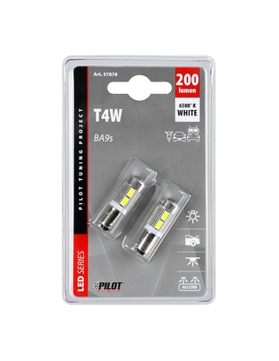 T4W 9-32V BA9s 200lm 10SMD LED ΛΕΥΚΟ BLISTER (ΔΙΠΛΗΣ ΠΟΛΙΚΟΤΗΤΑΣ) LAMPA - 2 ΤΕΜ