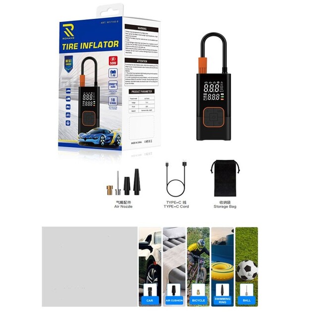 RCHANG ΦΟΡΗΤΗ ΨΗΦΙΑΚΗ ΤΡΟΜΠΑ ΑΥΤΟΚΙΝΗΤΟΥ 50W W17145-9