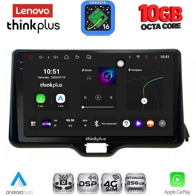 LENOVO LTM 11738_CPA (10inc) MULTIMEDIA TABLET for TOYOTA YARIS mod. 2020-2026 - MAZDA 2 mod. 2023-2026