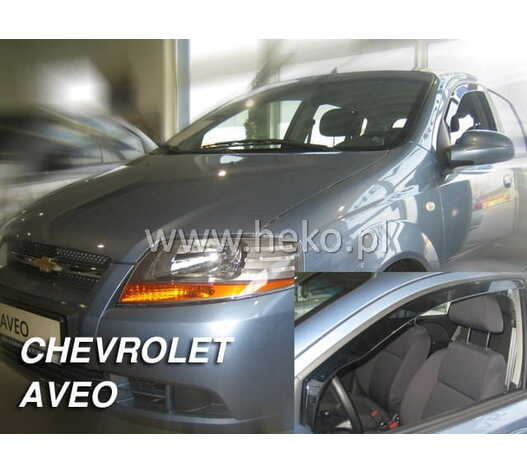 ΑΝΕΜΟΘΡΑΥΣΤΕΣ ΓΙΑ CHEVROLET AVEO CLASSIC 5D 2004-2011 / KALOS 5D 2004-2008 HTB ΖΕΥΓΑΡΙ ΑΠΟ ΕΥΚΑΜΠΤΟ ΦΙΜΕ ΠΛΑΣΤΙΚΟ HEKO - 2 ΤΕΜ.