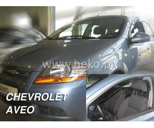 ΑΝΕΜΟΘΡΑΥΣΤΕΣ ΓΙΑ CHEVROLET AVEO CLASSIC 5D 2004-2011 / KALOS 5D 2004-2008 HTB ΖΕΥΓΑΡΙ ΑΠΟ ΕΥΚΑΜΠΤΟ ΦΙΜΕ ΠΛΑΣΤΙΚΟ HEKO - 2 ΤΕΜ.